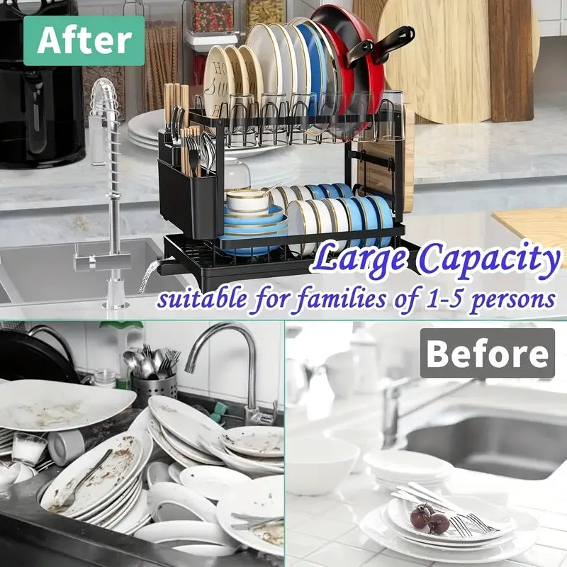 2-Tier Dish Drying Rack