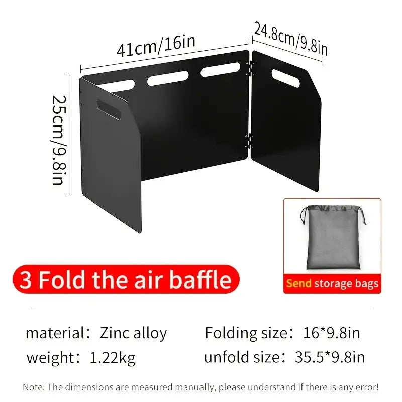 Four-Sided Windproof Baffle