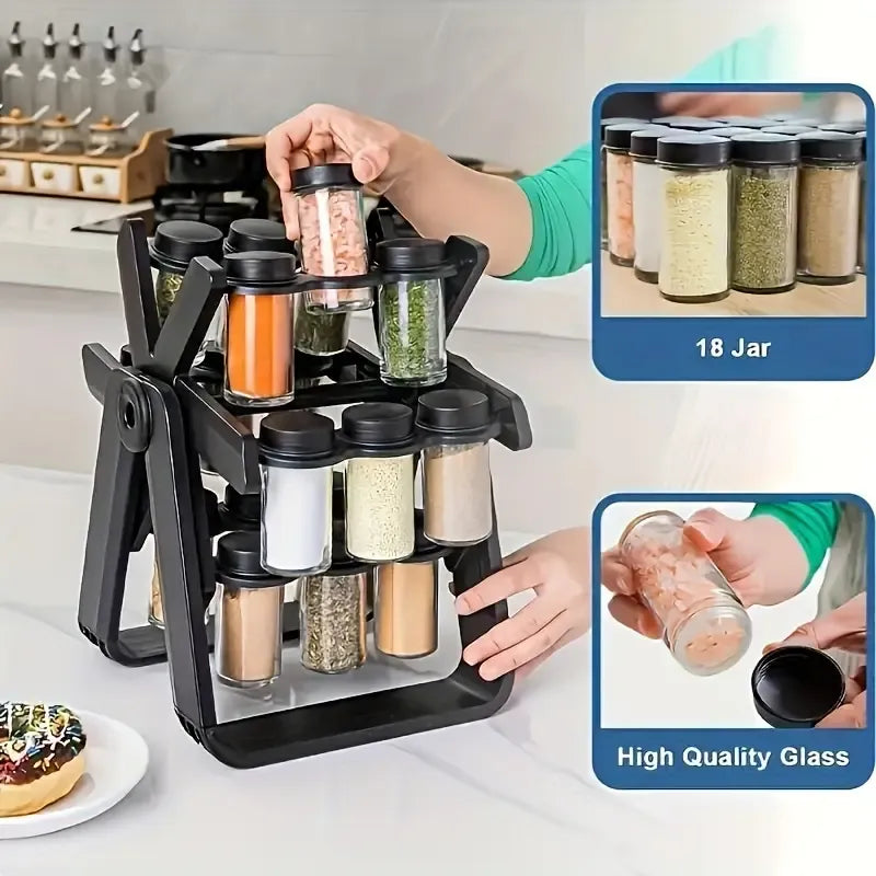 Rotating Spice Jar Set