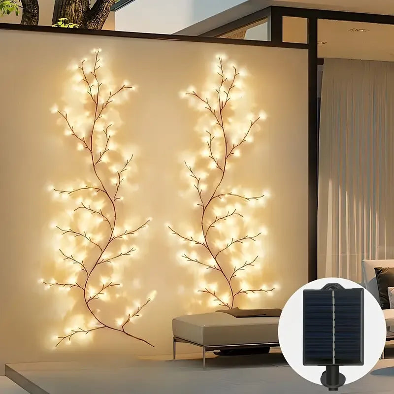 Solar Willow Vine Wall Lamp