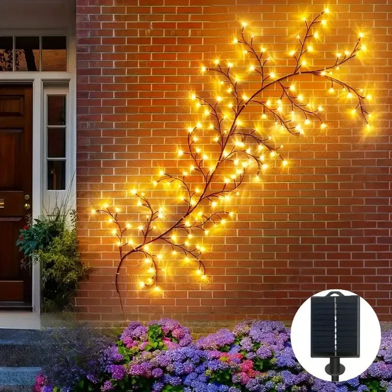 Solar Willow Vine Wall Lamp
