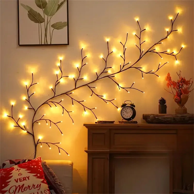 Solar Willow Vine Wall Lamp