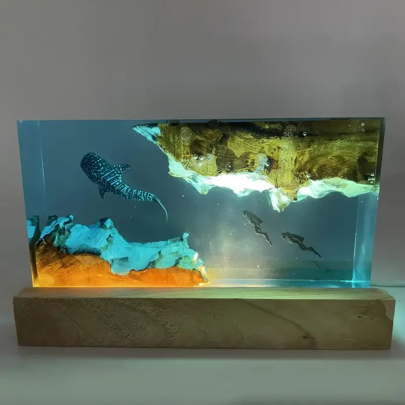 Unique Resin Table Lamp