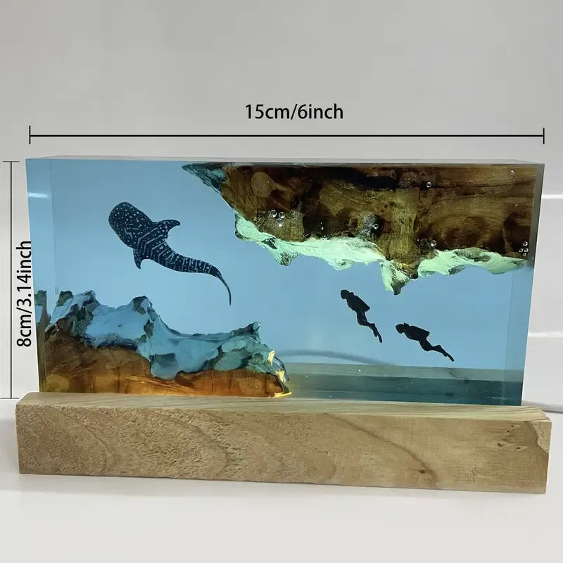 Unique Resin Table Lamp