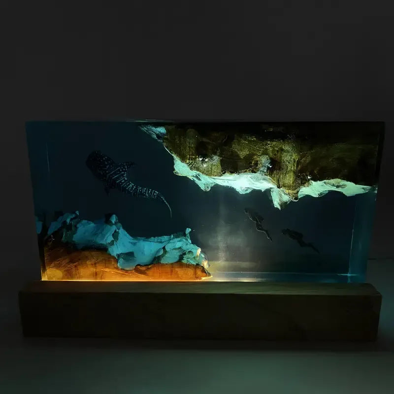 Unique Resin Table Lamp