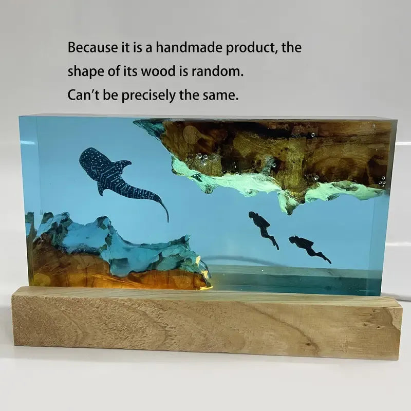 Unique Resin Table Lamp