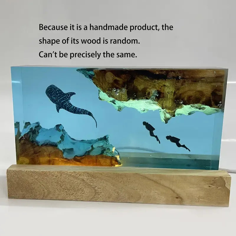 Unique Resin Table Lamp