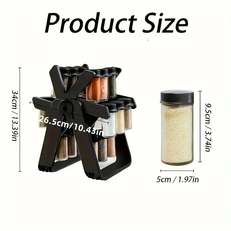 Rotating Spice Jar Set