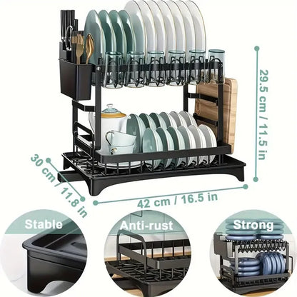 2-Tier Dish Drying Rack
