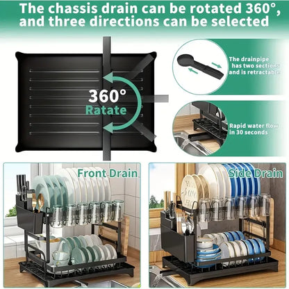 2-Tier Dish Drying Rack