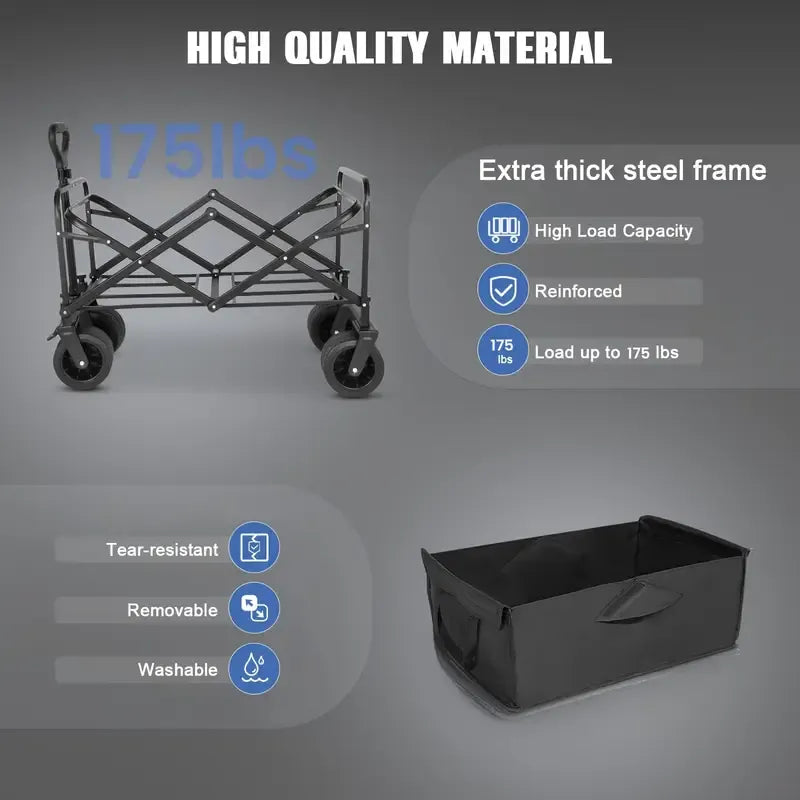 Heavy-Duty Utility Cart – Portable & Durable