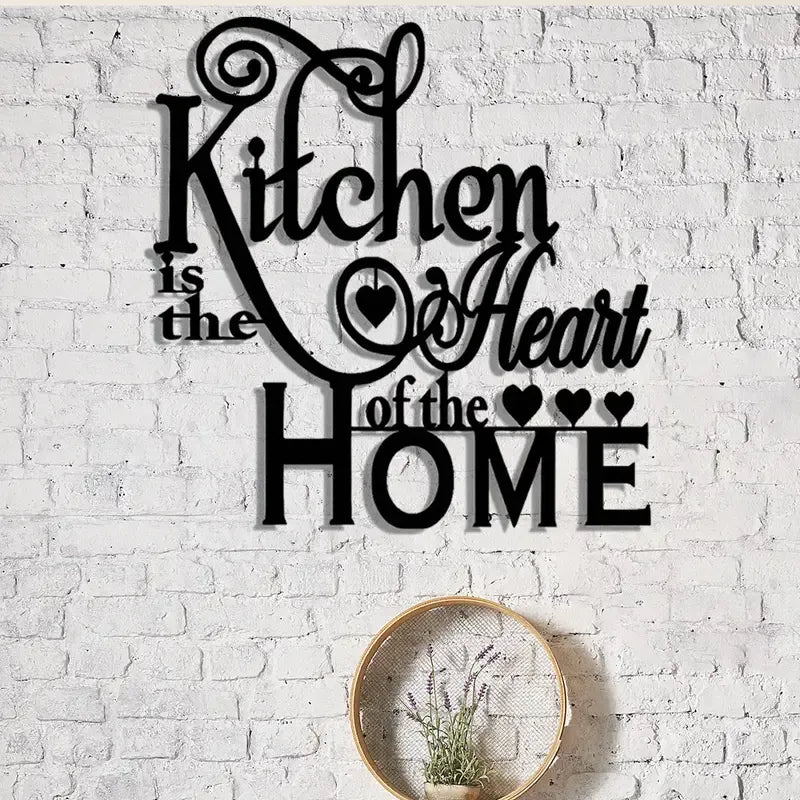 Kitchen Heart Metal Wall Art