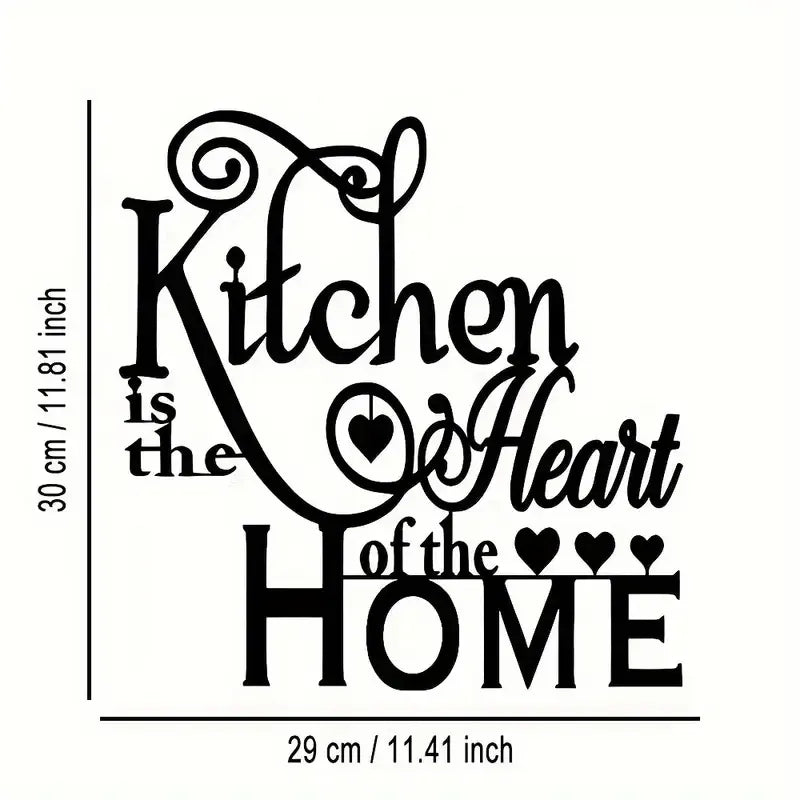 Kitchen Heart Metal Wall Art