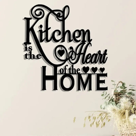 Kitchen Heart Metal Wall Art