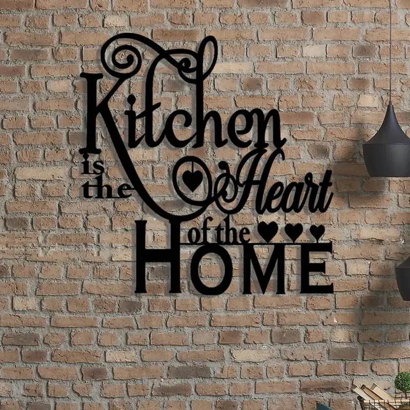 Kitchen Heart Metal Wall Art