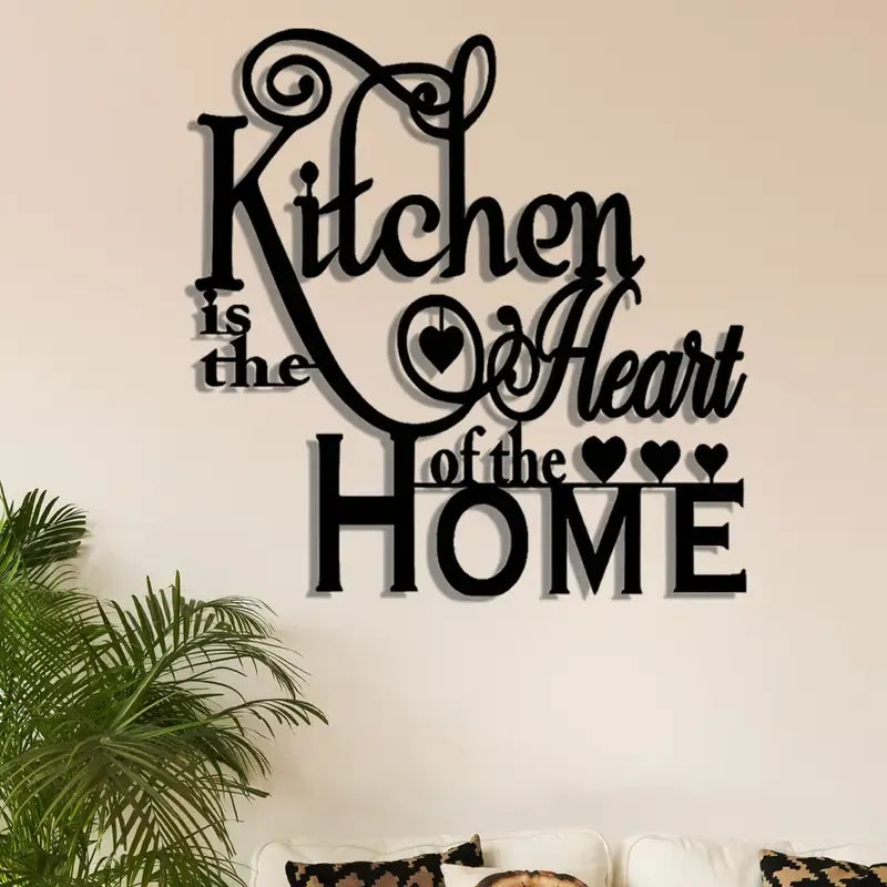 Kitchen Heart Metal Wall Art