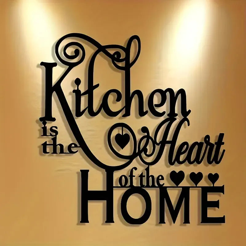 Kitchen Heart Metal Wall Art