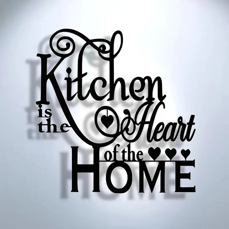 Kitchen Heart Metal Wall Art
