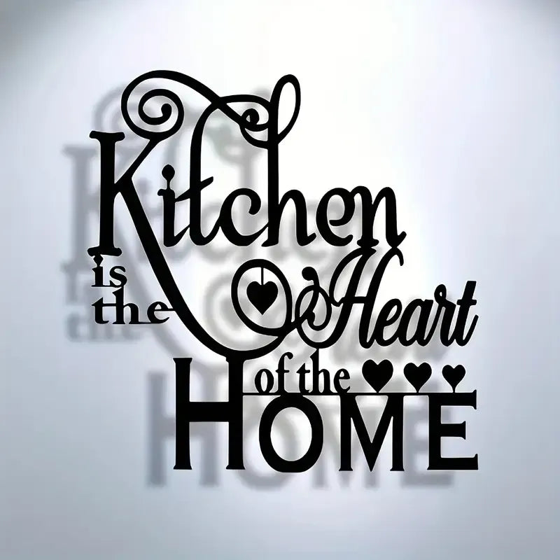Kitchen Heart Metal Wall Art