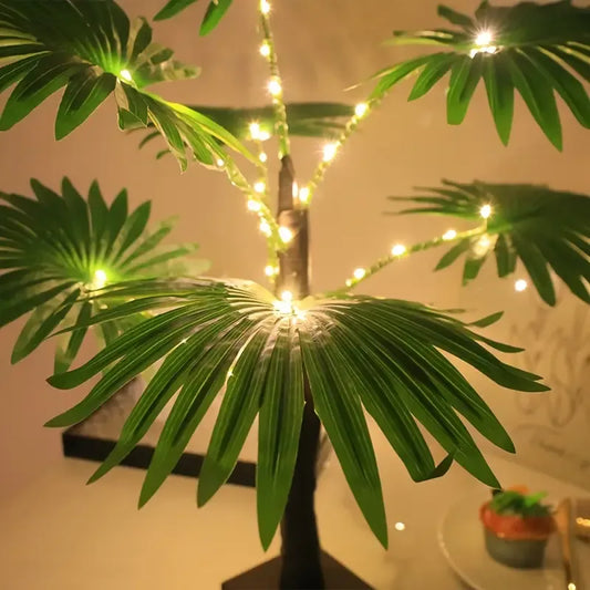 مصباح طاولة LED على شكل شجرة نخيل