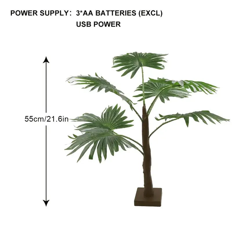 LED Palm Tree Table Lamp