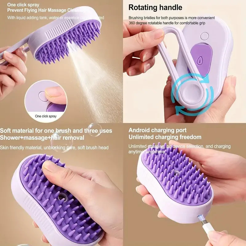 Pet Brush with Steam