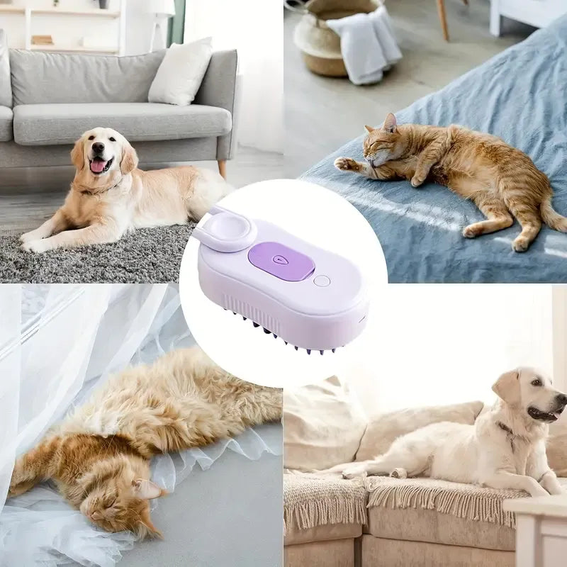 Pet Brush with Steam