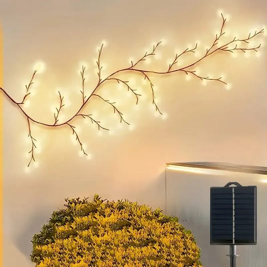 Solar Willow Vine Wall Lamp