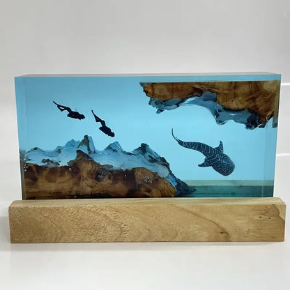 Unique Resin Table Lamp